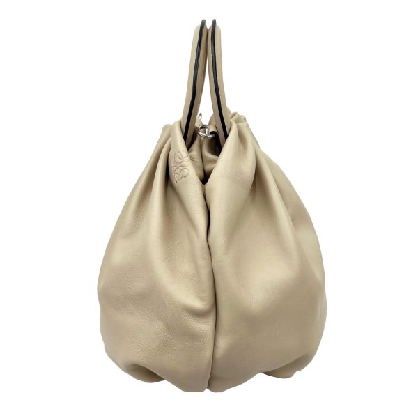 imgrc0091686339 Loewe Bounce Handbag Shoulder Bag Calf Leather Beige