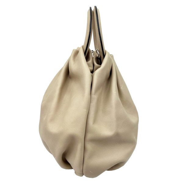 imgrc0091686340 Loewe Bounce Handbag Shoulder Bag Calf Leather Beige