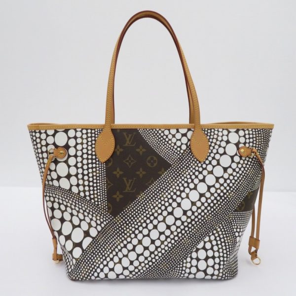 imgrc0091708083 Louis Vuitton Neverfull MM Tote Bag Yayoi Kusama White