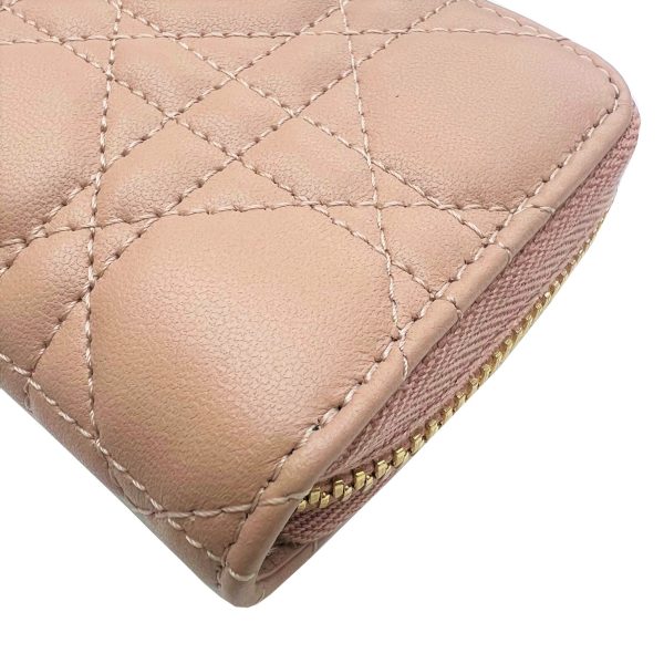 imgrc0091849427 Christian Dior Lady Dior Voyageur Coin Case Cannage Lambskin Pink