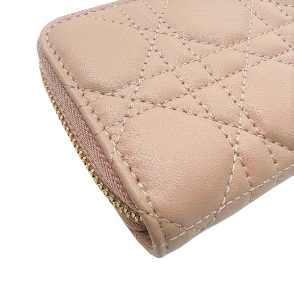 imgrc0091849433 Christian Dior Lady Dior Voyageur Coin Case Cannage Lambskin Pink