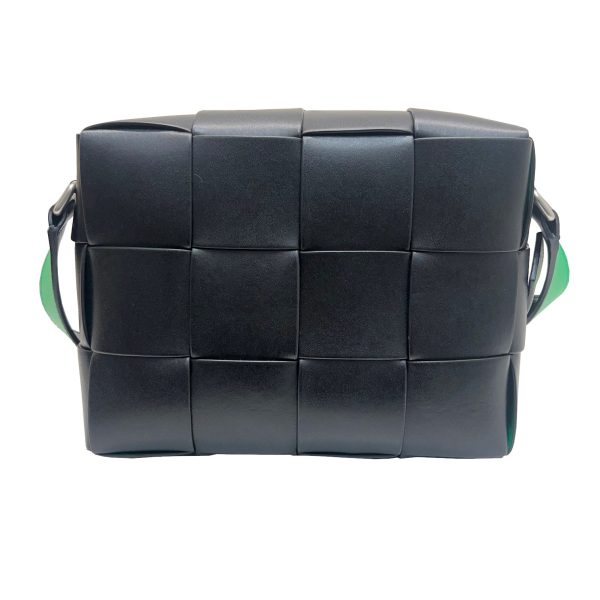 imgrc0091901048 Bottega Veneta Cassette Camera Bag Intrecciato Black Green