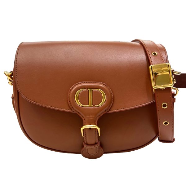 imgrc0091940686 Christian Dior Dior Bobby Medium Shoulder Bag Calfskin Brown Camel