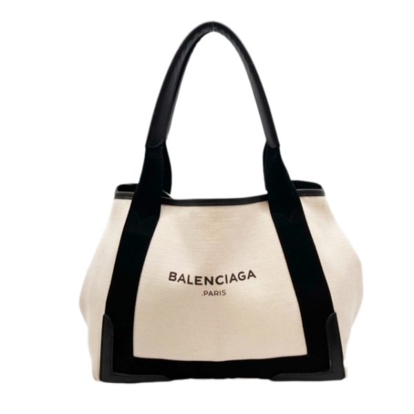 created by Background Eraser Balenciaga Navy Cabas S Tote Bag Pouch Natural Black White