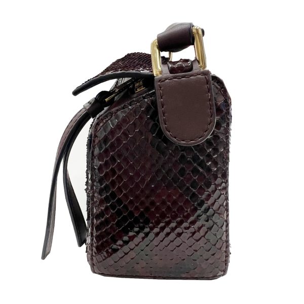 imgrc0092087314 Loewe Puzzle Mini 2WAY Handbag Shoulder Bag Python Brown