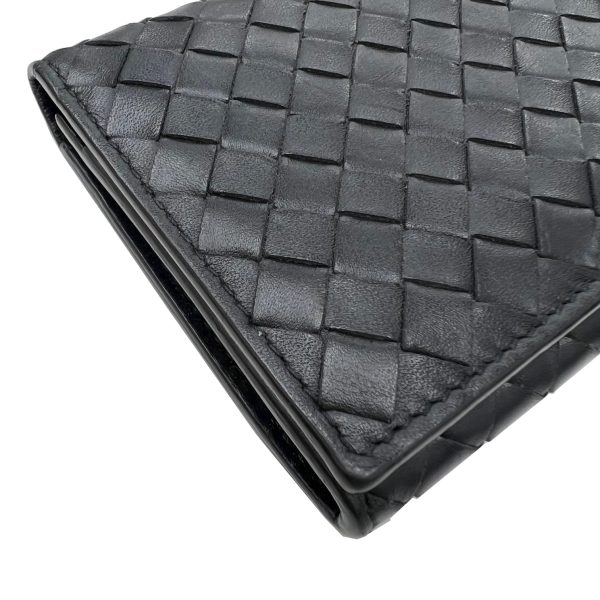 imgrc0092146326 Bottega Veneta Long Wallet Intrecciato Calfskin Leather Black