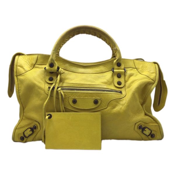 imgrc0092364510 Balenciaga The City Leather 2WAY Bag Lemon Yellow