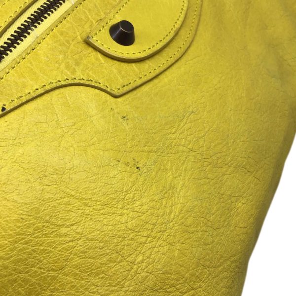 imgrc0092364518 Balenciaga The City Leather 2WAY Bag Lemon Yellow