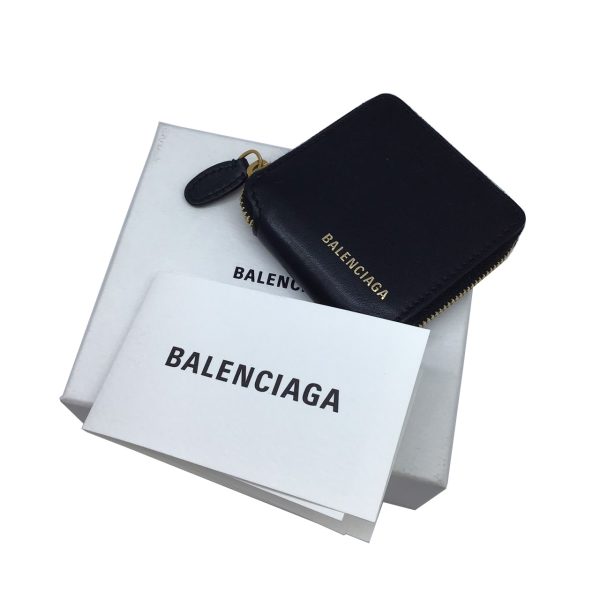 imgrc0092407659 Balenciaga Coin Case Metal Zippy Coin Purse Black