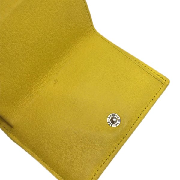 imgrc0092430047 Balenciaga Paper Mini Wallet Trifold Compact Yellow