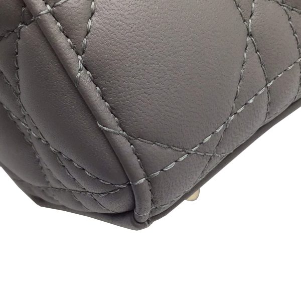 imgrc0092503003 Dior Lady Dior My ABCDior Cannage Bag Small Lambskin Gray