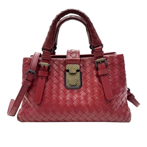 imgrc0092503220 Bottega Veneta Baby Rome Leather Bordeaux Wine Red