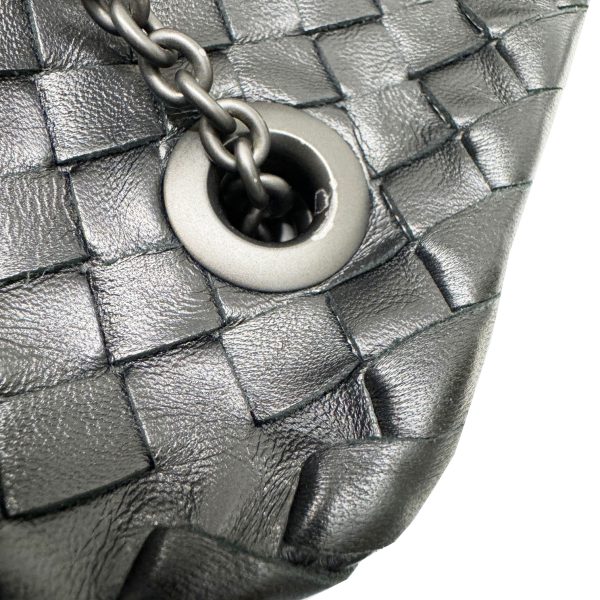 imgrc0092615040 Bottega Veneta Intrecciato Shoulder Bag Chain Leather Black