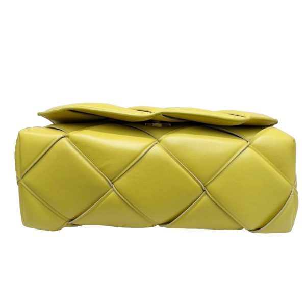 imgrc0092659151 Bottega Veneta Maxi Intrecciato Shoulder Bag 2WAY Leather Yellow