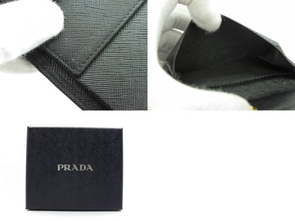 imgrc0092770310 Prada Saffiano Triangle Wallet Black