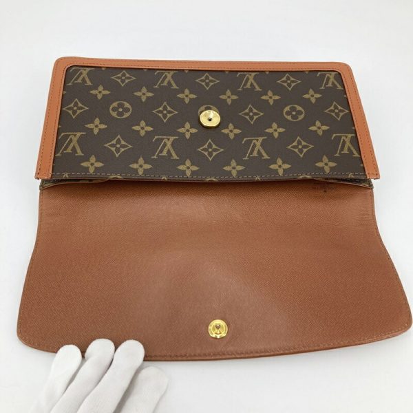 imgrc0092890414 Louis Vuitton Pochette Dame GM Clutch Bag Monogram Brown