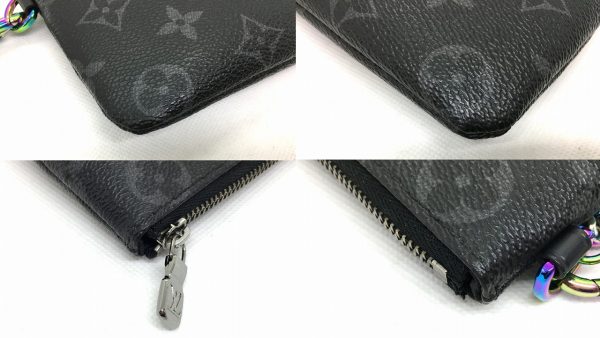 imgrc0092996827 Louis Vuitton Monogram Eclipse iPhone Pouch Black