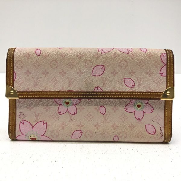 imgrc0092998617 Louis Vuitton Porto Tresor Tri FLong Wallet Monogram Cherry Blossom Brown