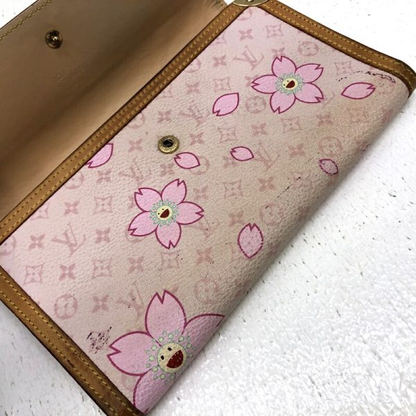 imgrc0092998627 Louis Vuitton Porto Tresor Tri FLong Wallet Monogram Cherry Blossom Brown