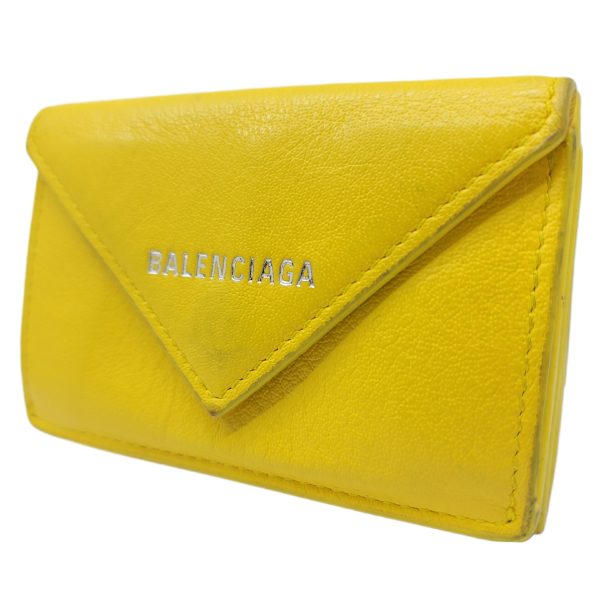 imgrc0093050266 Balenciaga Trifold Compact Wallet Yellow