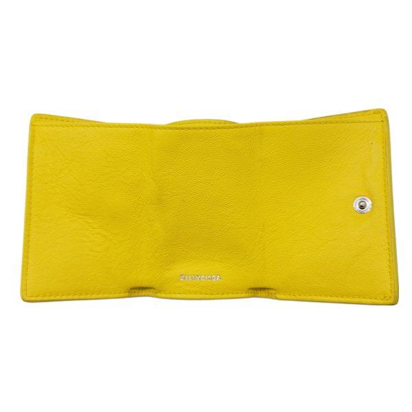 imgrc0093050287 Balenciaga Trifold Compact Wallet Yellow