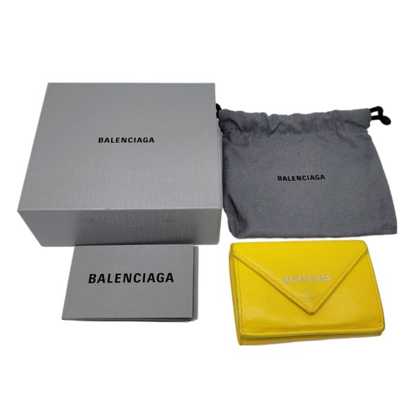 imgrc0093050289 Balenciaga Trifold Compact Wallet Yellow