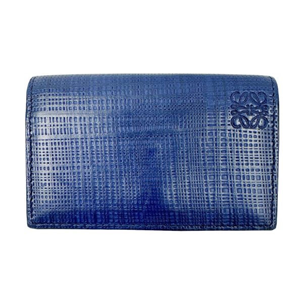 imgrc0093075459 Loewe Anagram Business Card Holder Leather Navy