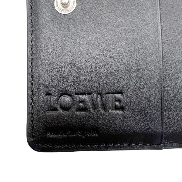 imgrc0093088677 Loewe Anagram Compact Zip Wallet Bifold Wallet Calf Black