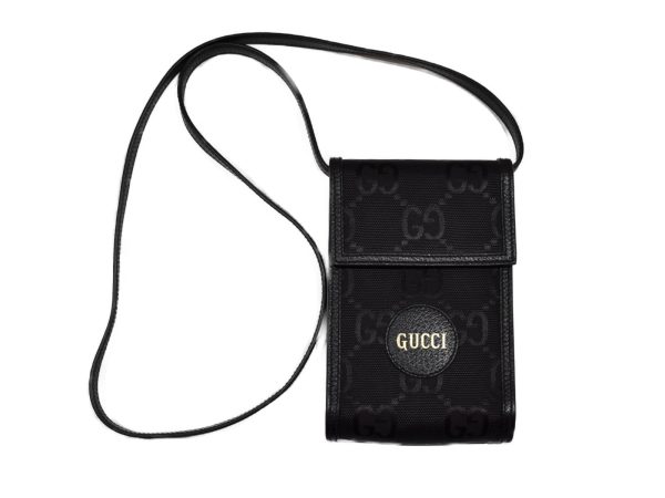 imgrc0093244980 GUCCI Off the Grid Shoulder Bag GG Nylon Black Crossbody