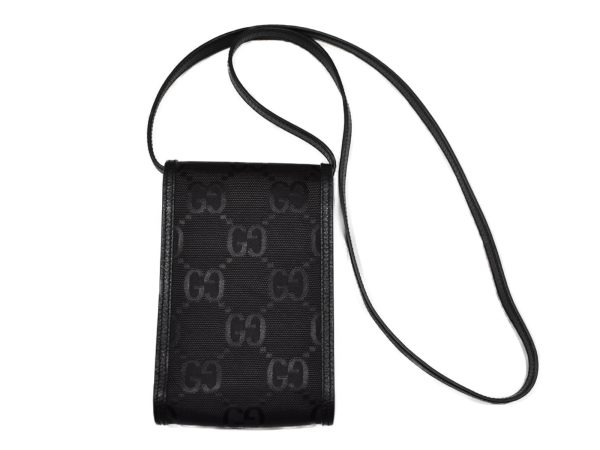 imgrc0093244981 GUCCI Off the Grid Shoulder Bag GG Nylon Black Crossbody