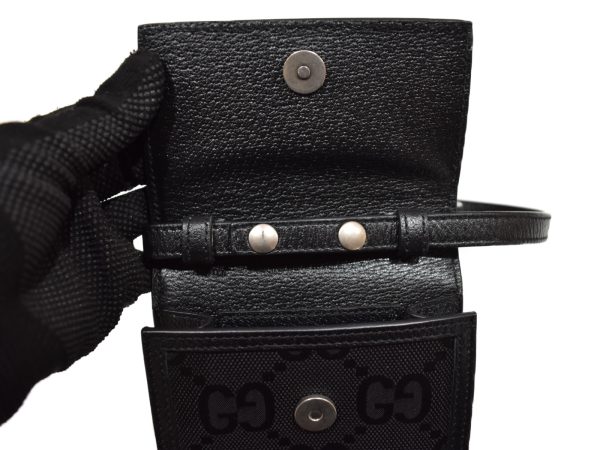 imgrc0093244986 GUCCI Off the Grid Shoulder Bag GG Nylon Black Crossbody