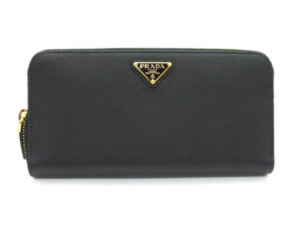 imgrc0093447204 Prada Saffiano Metal Long Wallet Black