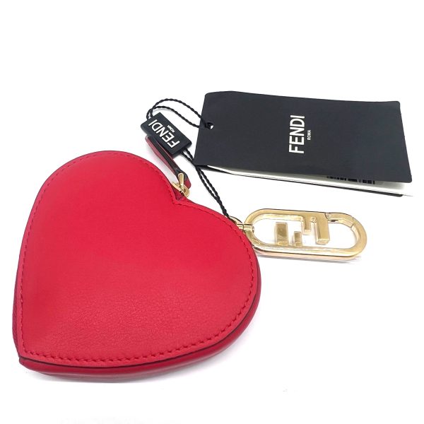 imgrc0093471705 FENDI Heart Coin Case Red