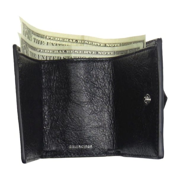 imgrc0093691381 BALENCIAGA Tri fwallet coin Black Palm sized mini wallet