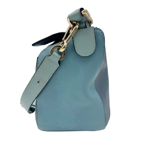 imgrc0093774846 Loewe Puzzle Medium 2WAY Handbag Shoulder Bag Calf Blue