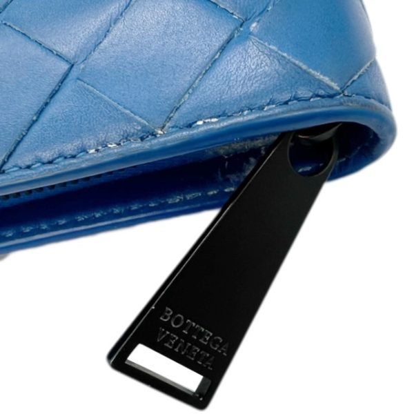 created by Background Eraser Bottega Veneta Intrecciato Long Wallet Leather Blue