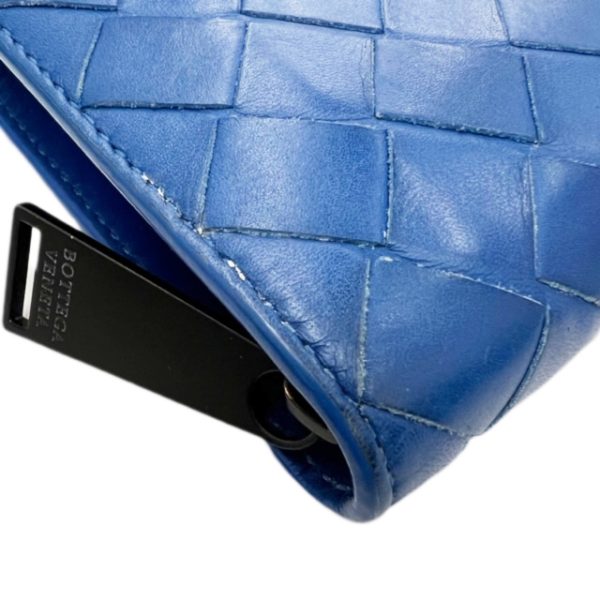 created by Background Eraser Bottega Veneta Intrecciato Long Wallet Leather Blue