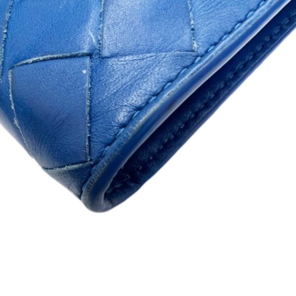 created by Background Eraser Bottega Veneta Intrecciato Long Wallet Leather Blue