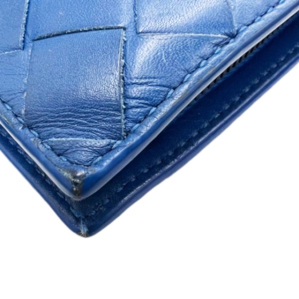 created by Background Eraser Bottega Veneta Intrecciato Long Wallet Leather Blue