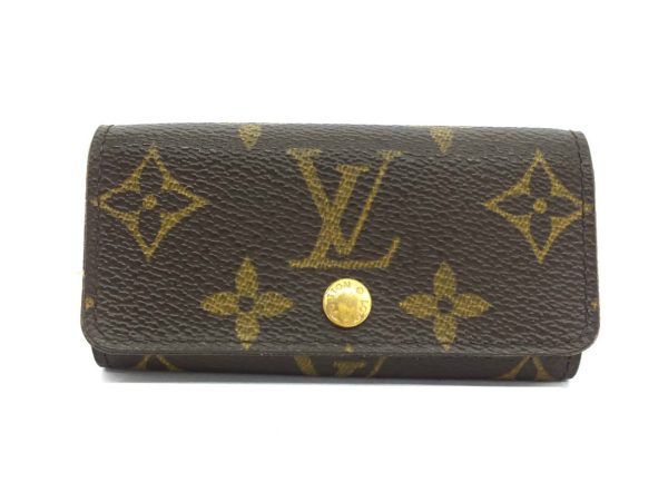 imgrc0094301110 Louis Vuitton Monogram Multicle 4 key Case Key Holder Brown