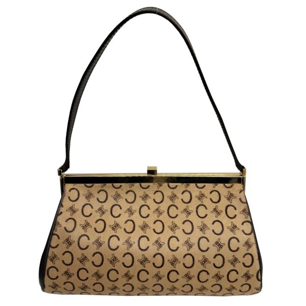 imgrc0094479759 CELINE Handbag Party Bag Macadam Pattern Beige Brown