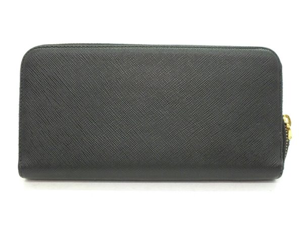 imgrc0094491348 Prada Saffiano Metal Long Wallet Black