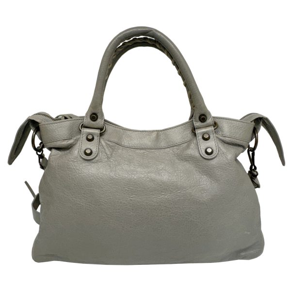 imgrc0094575328 BALENCIAGA The City Leather Handbag Gray