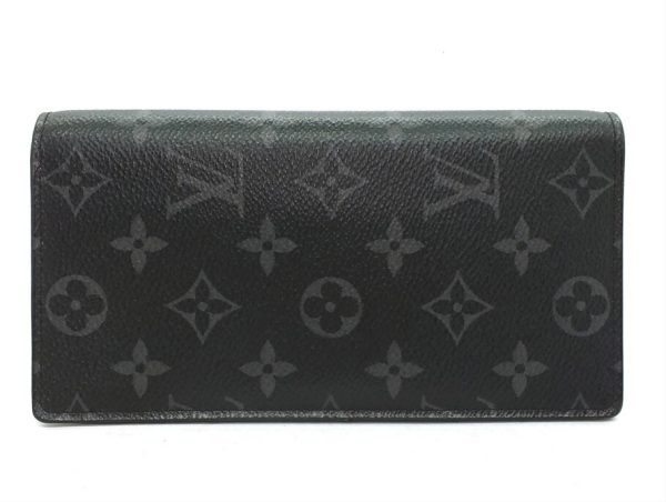 imgrc0094578468 Louis Vuitton Eclipse Brazza Long Wallet Black