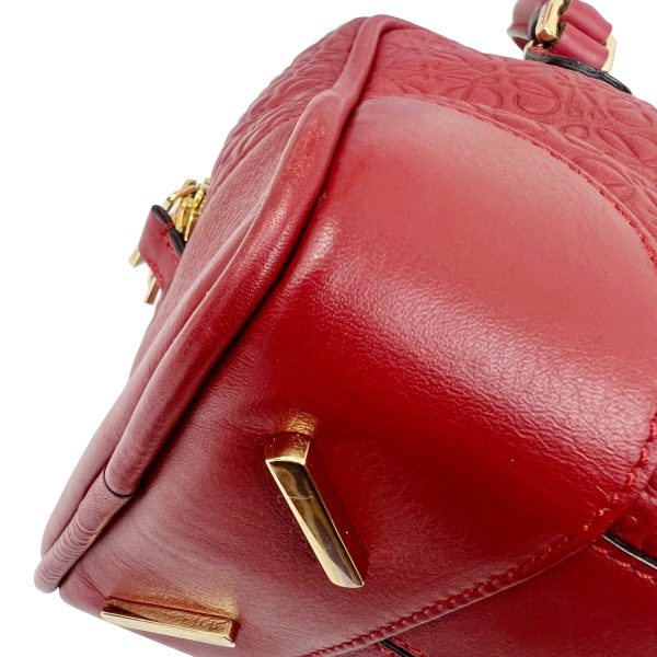 imgrc0094899478 Loewe Amazona 23 Anagram 2WAY Shoulder Handbag Leather Red