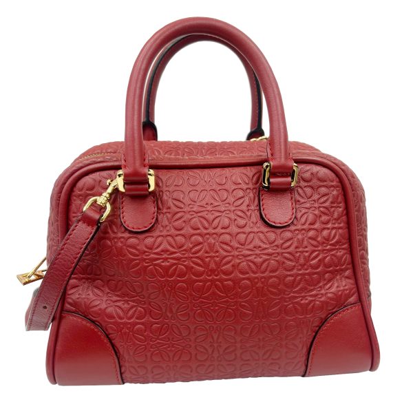 imgrc0094899484 Loewe Amazona 23 Anagram 2WAY Shoulder Handbag Leather Red