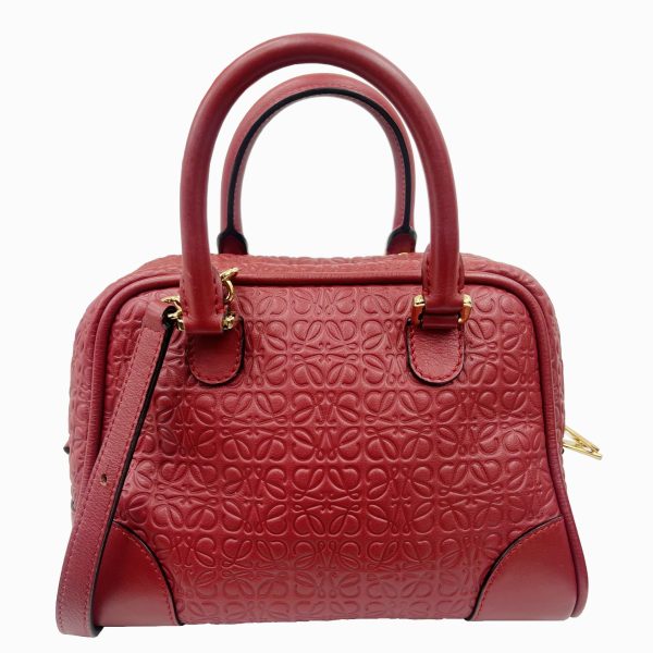 imgrc0094899485 Loewe Amazona 23 Anagram 2WAY Shoulder Handbag Leather Red