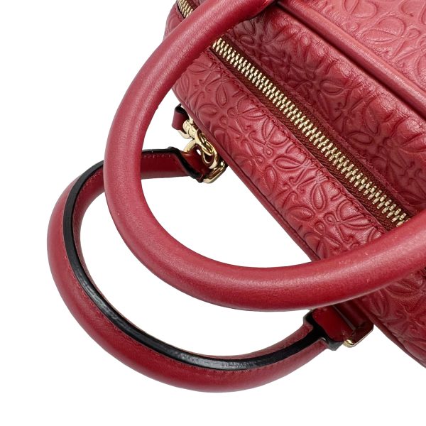 imgrc0094899486 Loewe Amazona 23 Anagram 2WAY Shoulder Handbag Leather Red