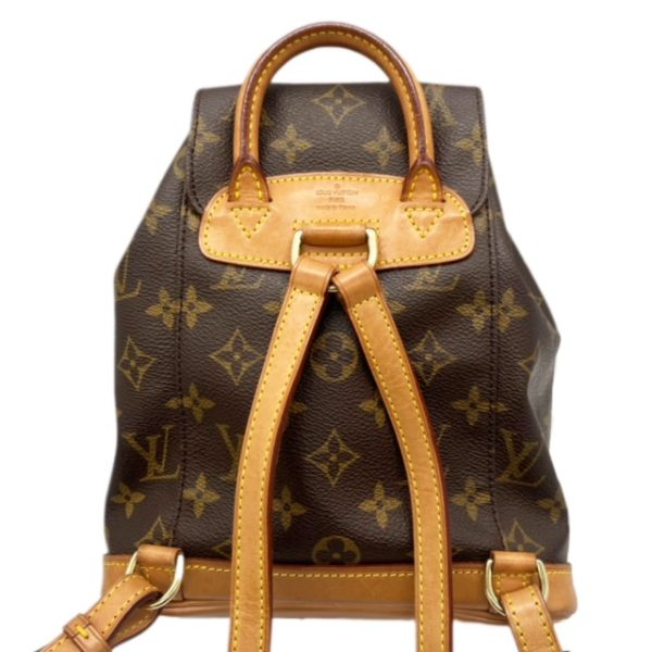 imgrc0094937741 Louis Vuitton Mini Monsouris Backpack Monogram Canvas Brown