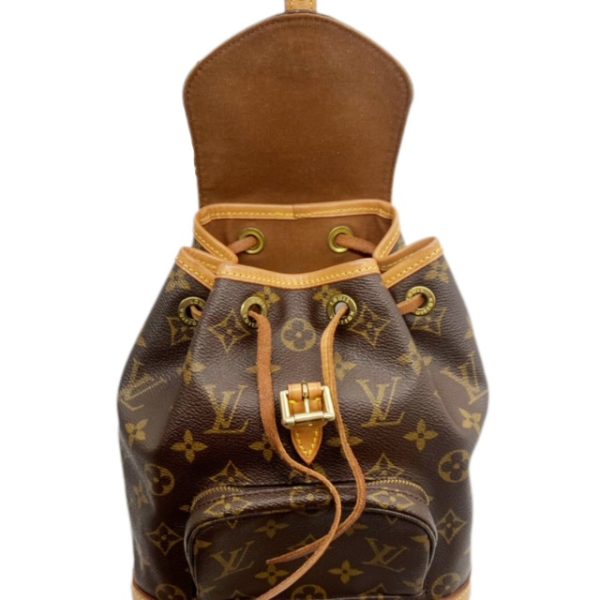 imgrc0094937749 Louis Vuitton Mini Monsouris Backpack Monogram Canvas Brown